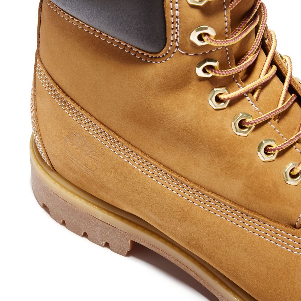 Timberland Μποτες Χιονιού Ανδρικα Καφε - 6-Inch Premium Waterproof - Greece 2896041-AI